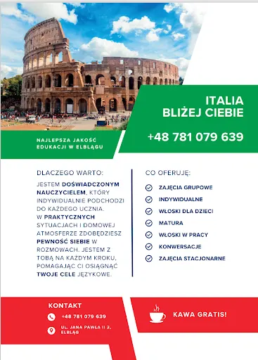 Buongiorno Elbląg - Język Włoski